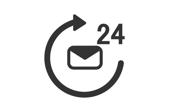 24 Hour Massage Service Icon Graphics