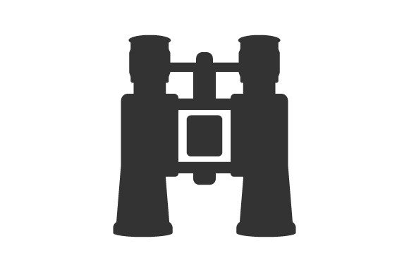 Binocular, Vision Icon Graphics and Icons