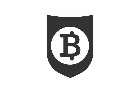 Bitcoin Protection Icon Graphics and Icons