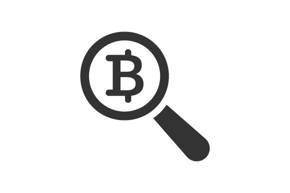 Bitcoin Search Icon: Graphics and Icons for Modern Design