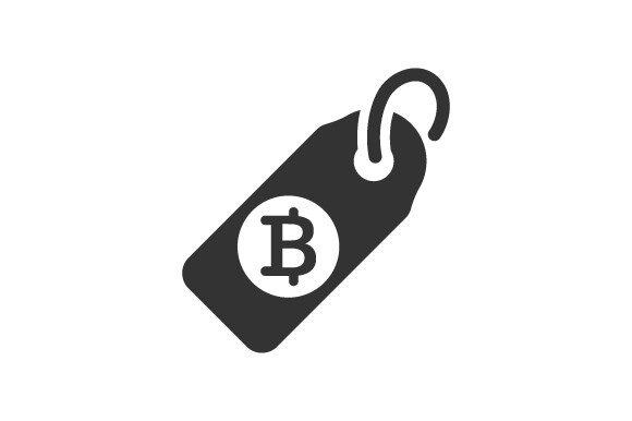 Bitcoin Tag Icon: Graphics and Icons for Modern Design