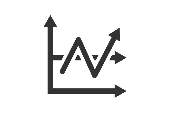 Business Growth Report Icon Graphics