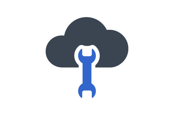 Cloud Repair Icon: Graphics and Icons for Local Business