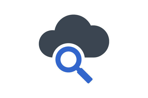 Cloud Search Icon: Graphics and Icons for Local Business