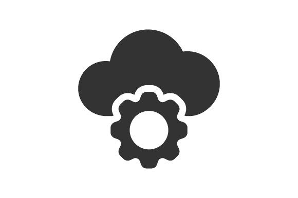 Cloud Setting Icon: Graphics and Icons for Creative Design