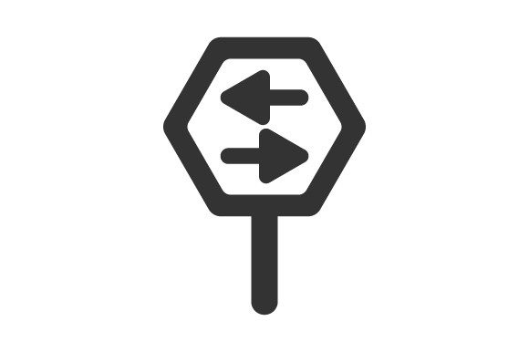 Direction Sign Icon Graphics and Icons