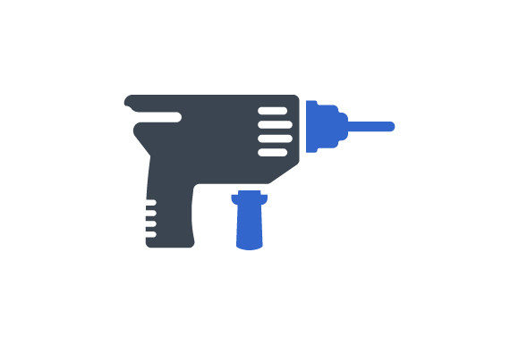 Drilling Machine Icon: Graphics and Icons for Real Projects