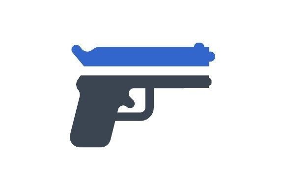 Gun, Pistol Icon: Graphics and Icons for Creative Design
