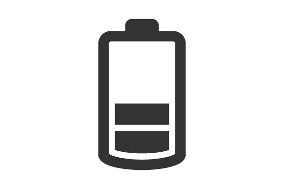 Half Battery Icon: Graphics and Icons for Modern Design