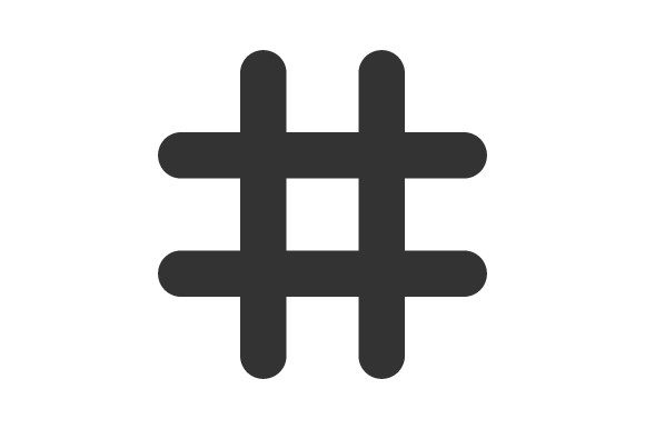 Hash Tag Icon: Graphics and Icons for Local Branding