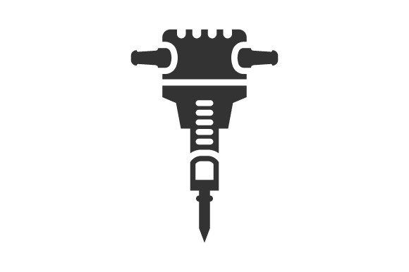 Jack Hammer Drill Icon: Graphics and Icons for Real Publishing
