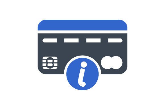 Payment Card Instruction Icon Graphics