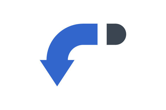 Turn Down Icon: Graphics and Icons for Local Branding