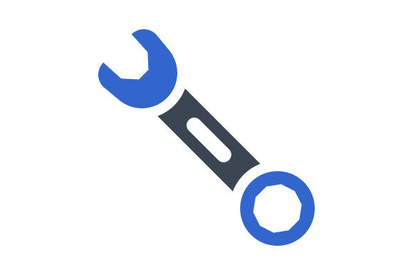 Wrench Repair Tools Icon Graphics